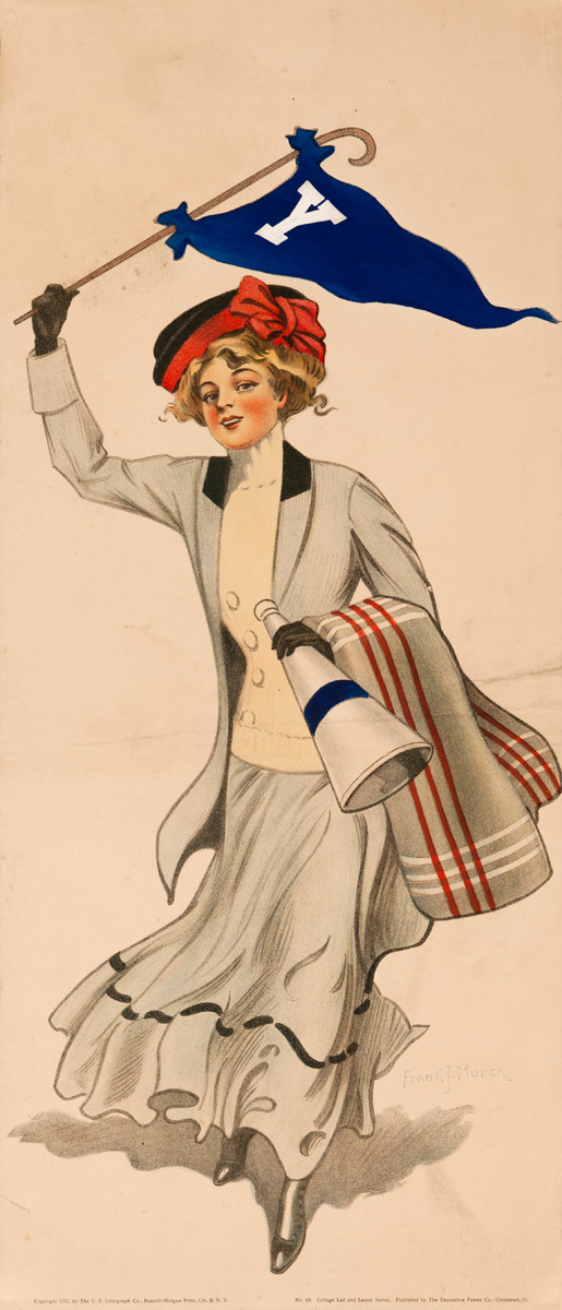 Original Yale Collegiate Girl Print