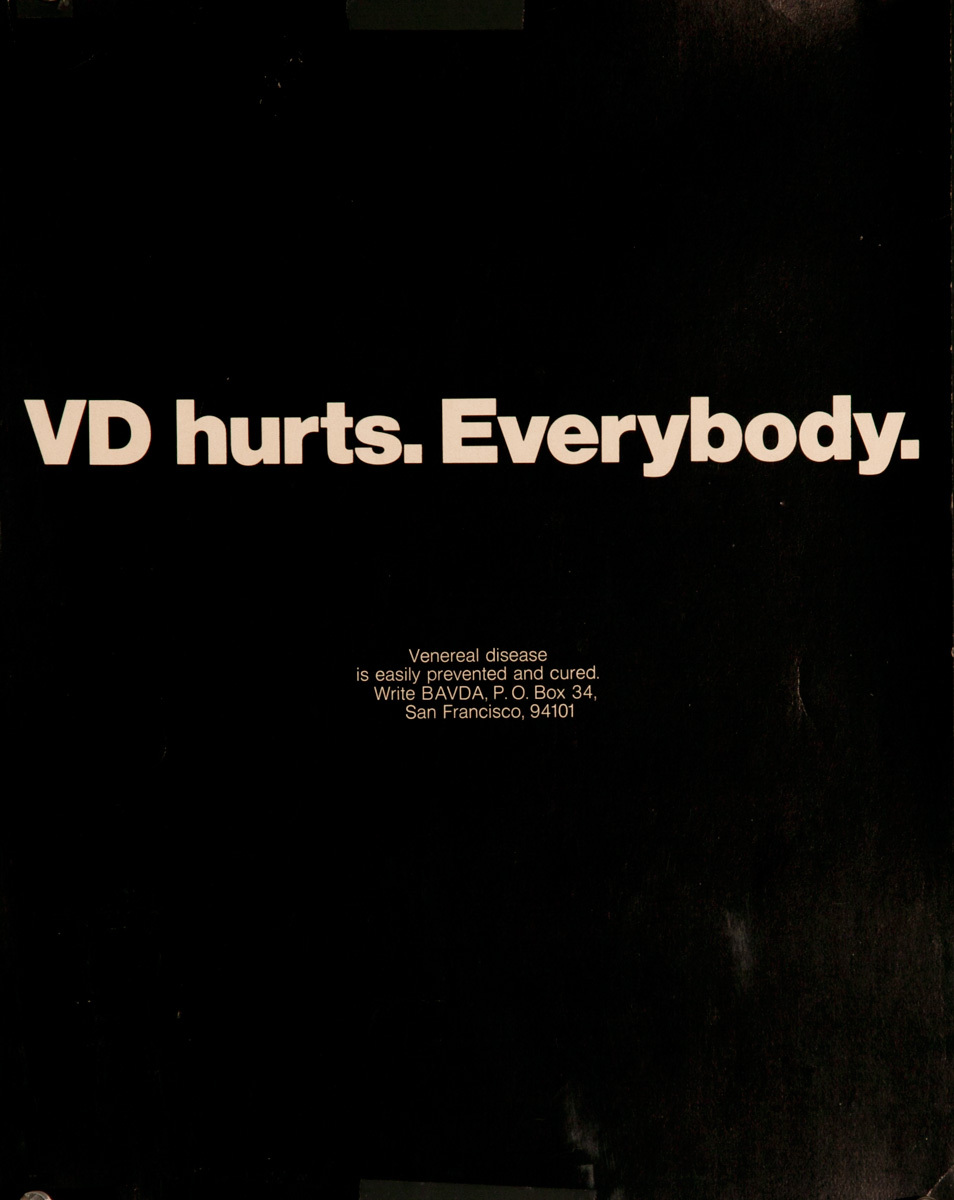 VD Hurts. Everyone Original American Health Poster