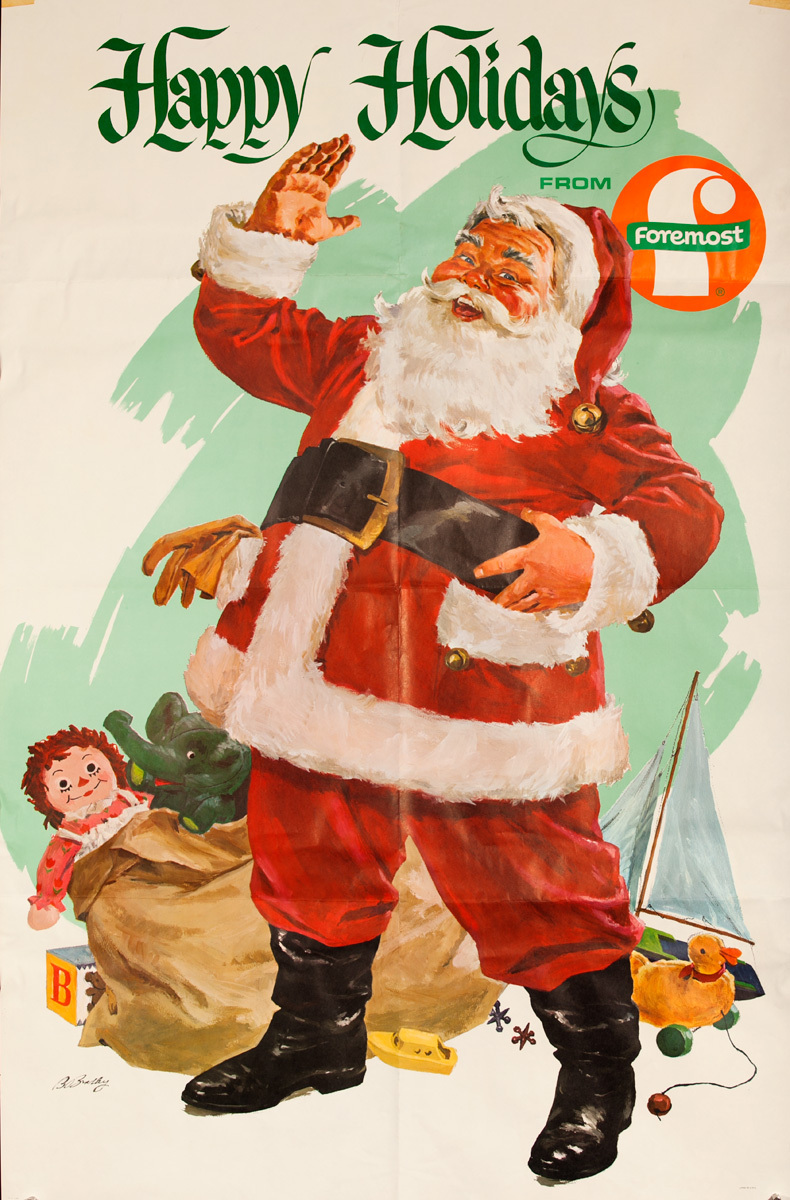 Happy Holidays from Foremost Original Santa Poster