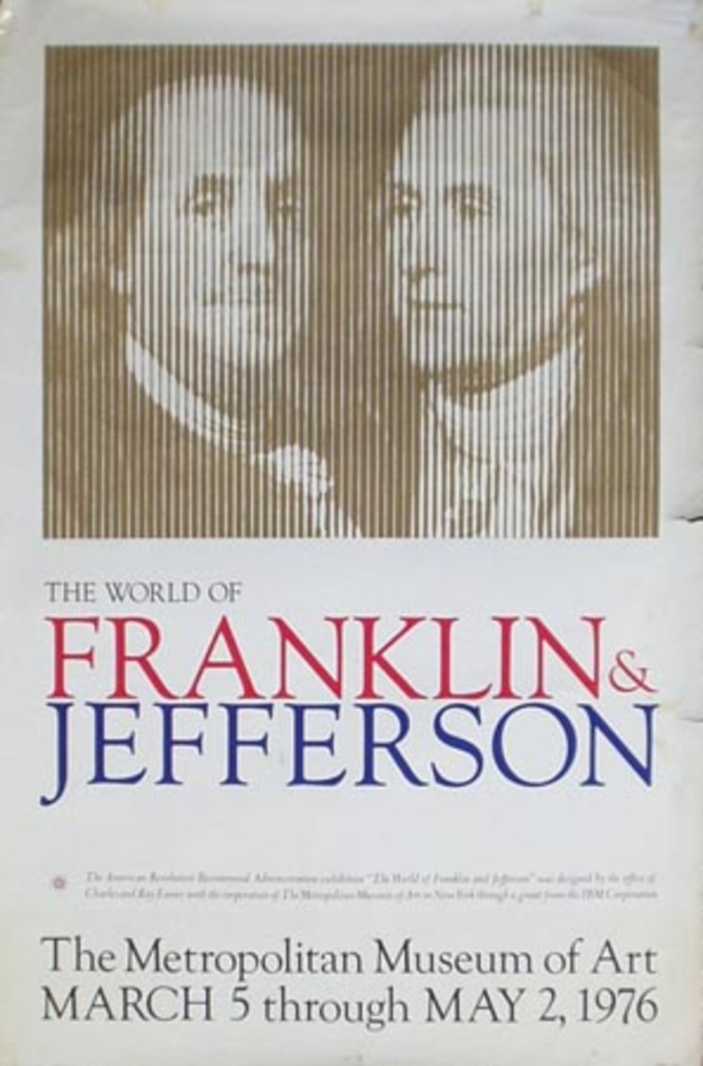 The World of Franklin and Jefferson at the Metropolitan Museum of Art Original Exhibit Poster