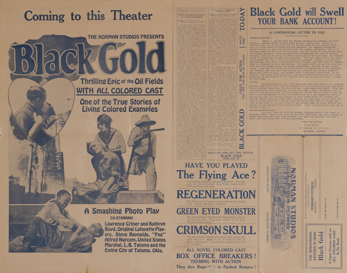 Black Gold, Original All Colored Cast Movie Press Sheet