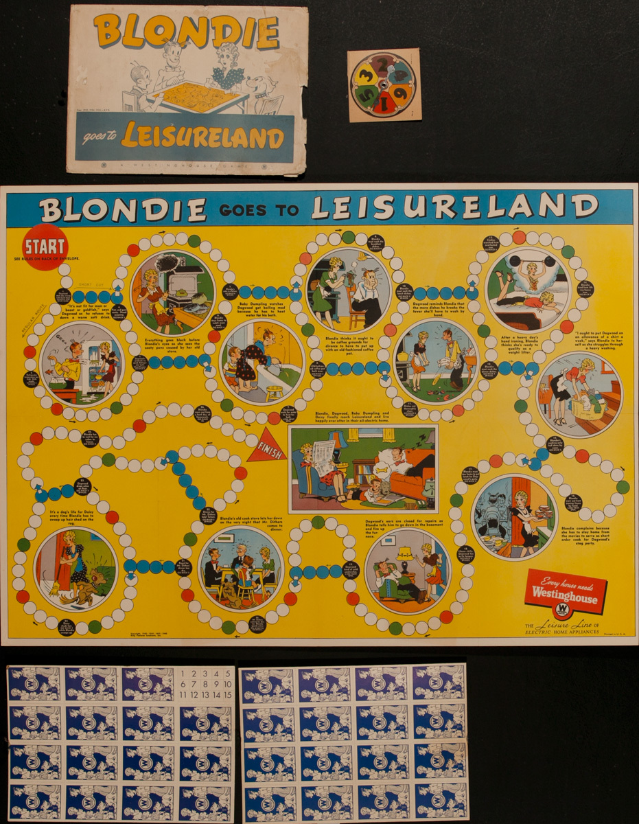 Blondie Goes to Leisureland Orginal Westinghouse Appliance Premium Game Board