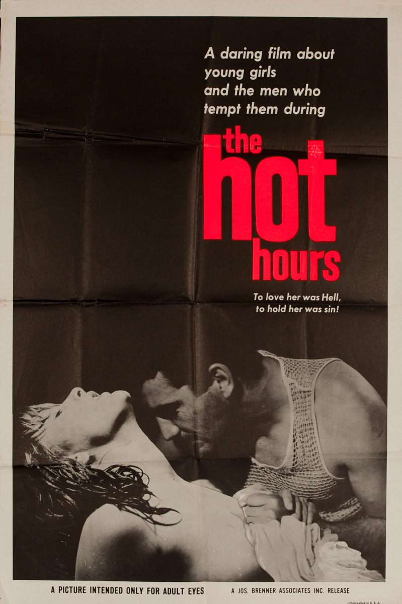 The Hot Hours, Original American X Rated Adult Movie Poster