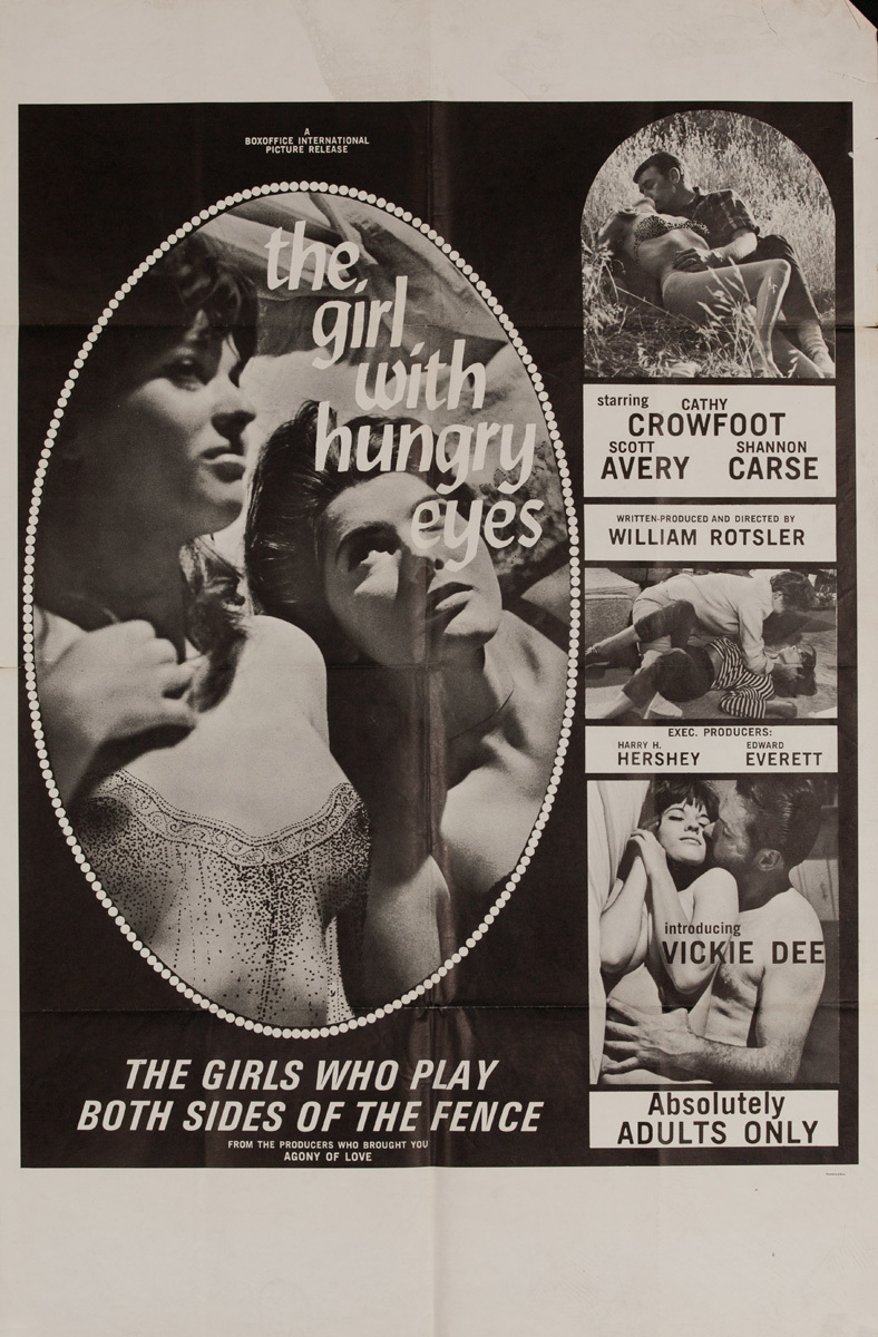 The Girl with the Hungry Eyes, Original American X Rated Adult Movie Poster