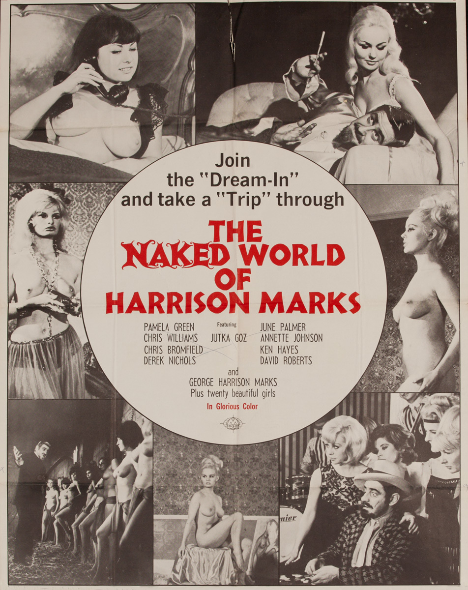 The Naked World of Harrison Marks, Original American X Rated Adult Movie Poster