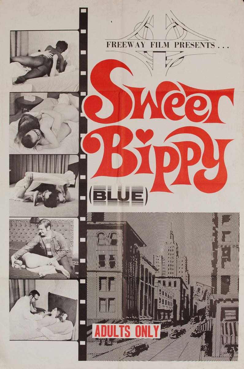 Sweet Bippy (Blue), Original American X Rated Adult Movie Poster