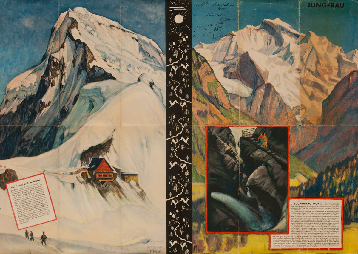 Jungfrau, Original Swiss Travel Brochure