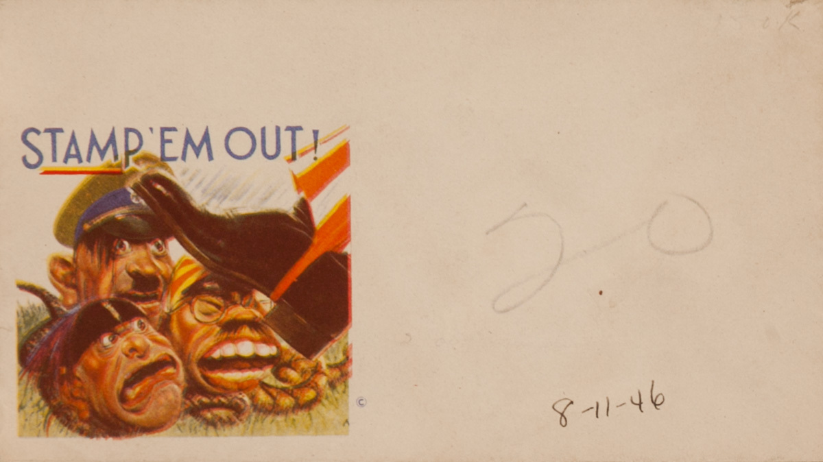 Stamp 'Em Out Original WWII Envelope