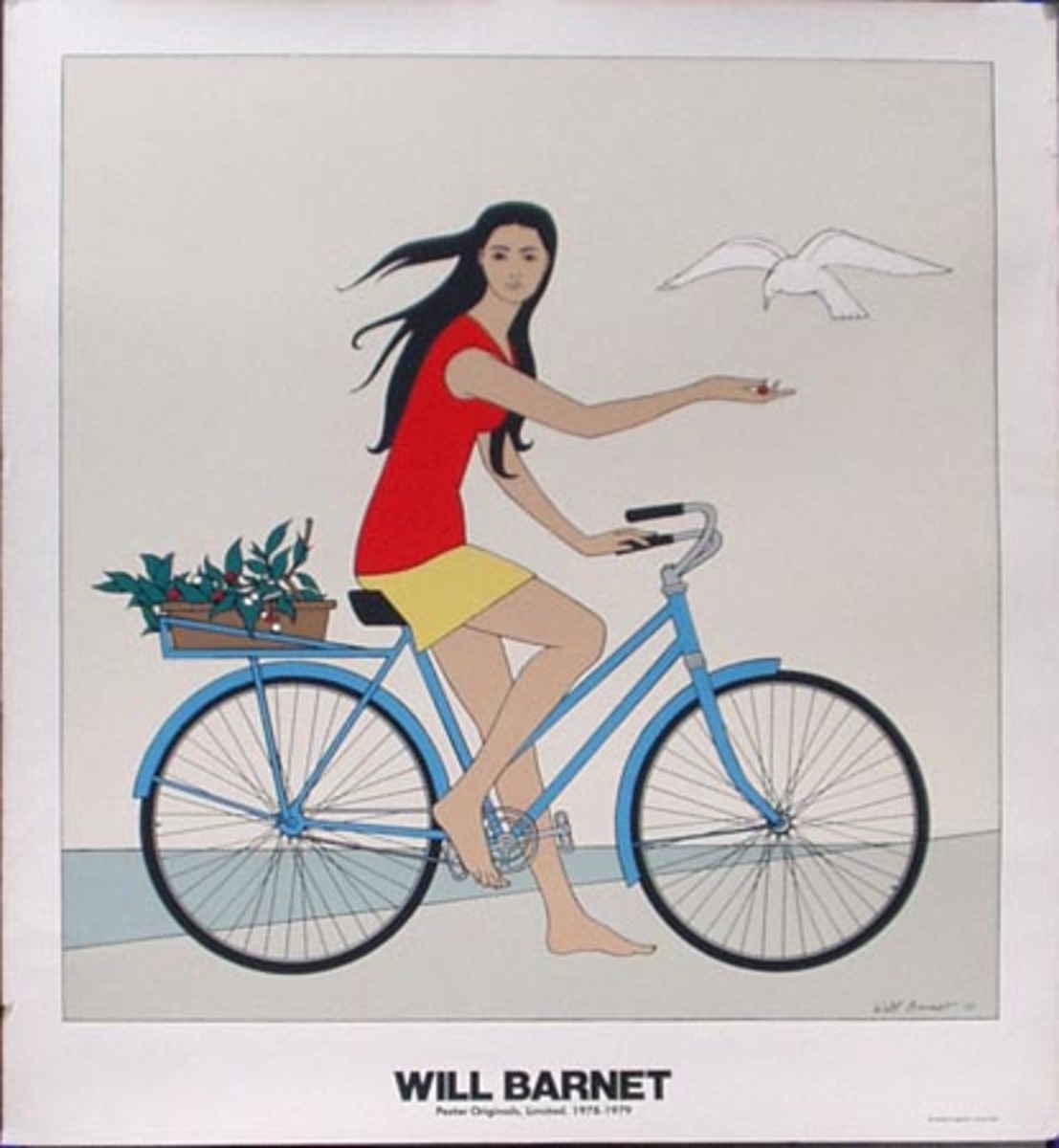 Original Will Barnett Art Vintage Poster