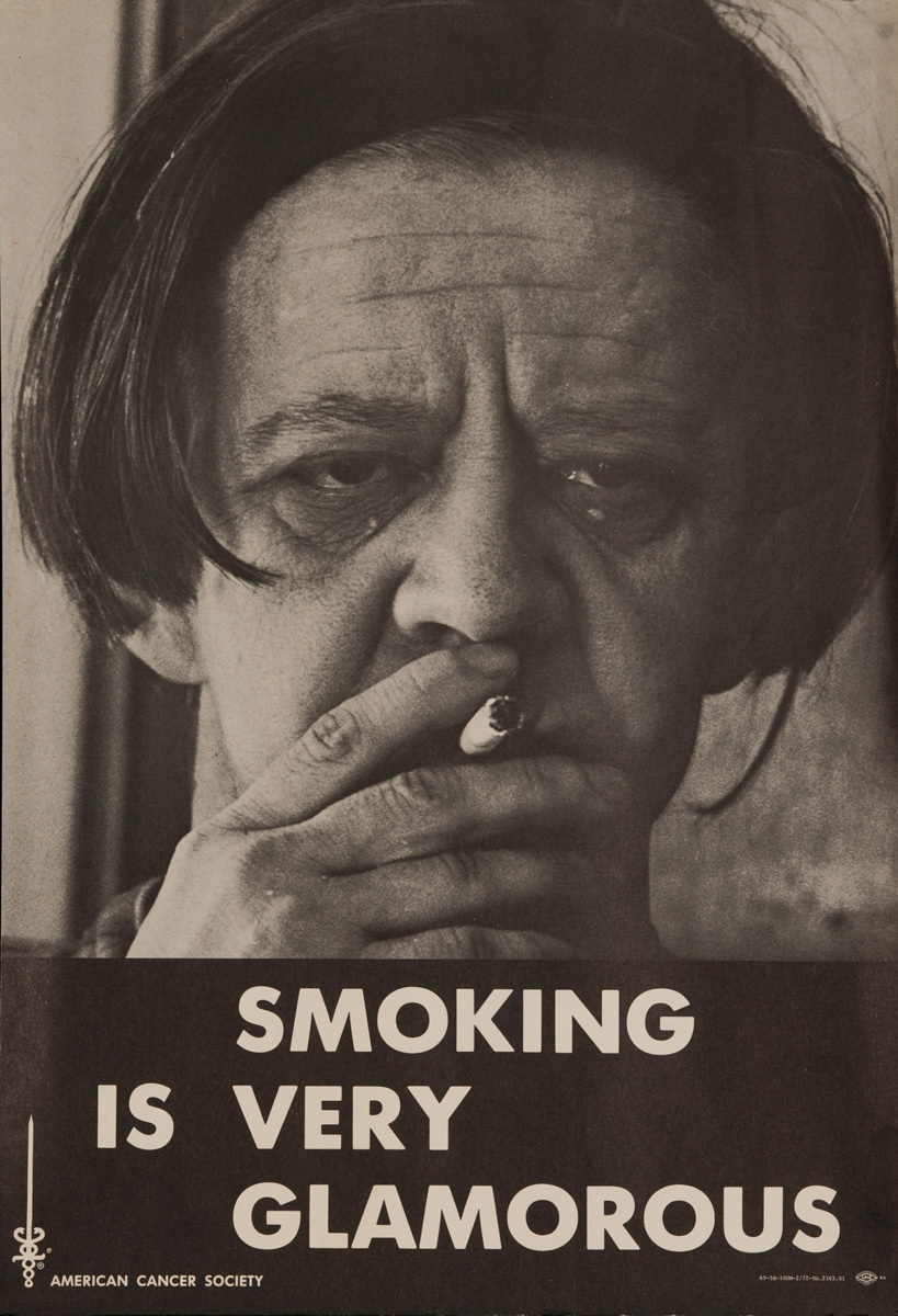 Smoking is Very Glamorous, Original American Cancer Society Poster