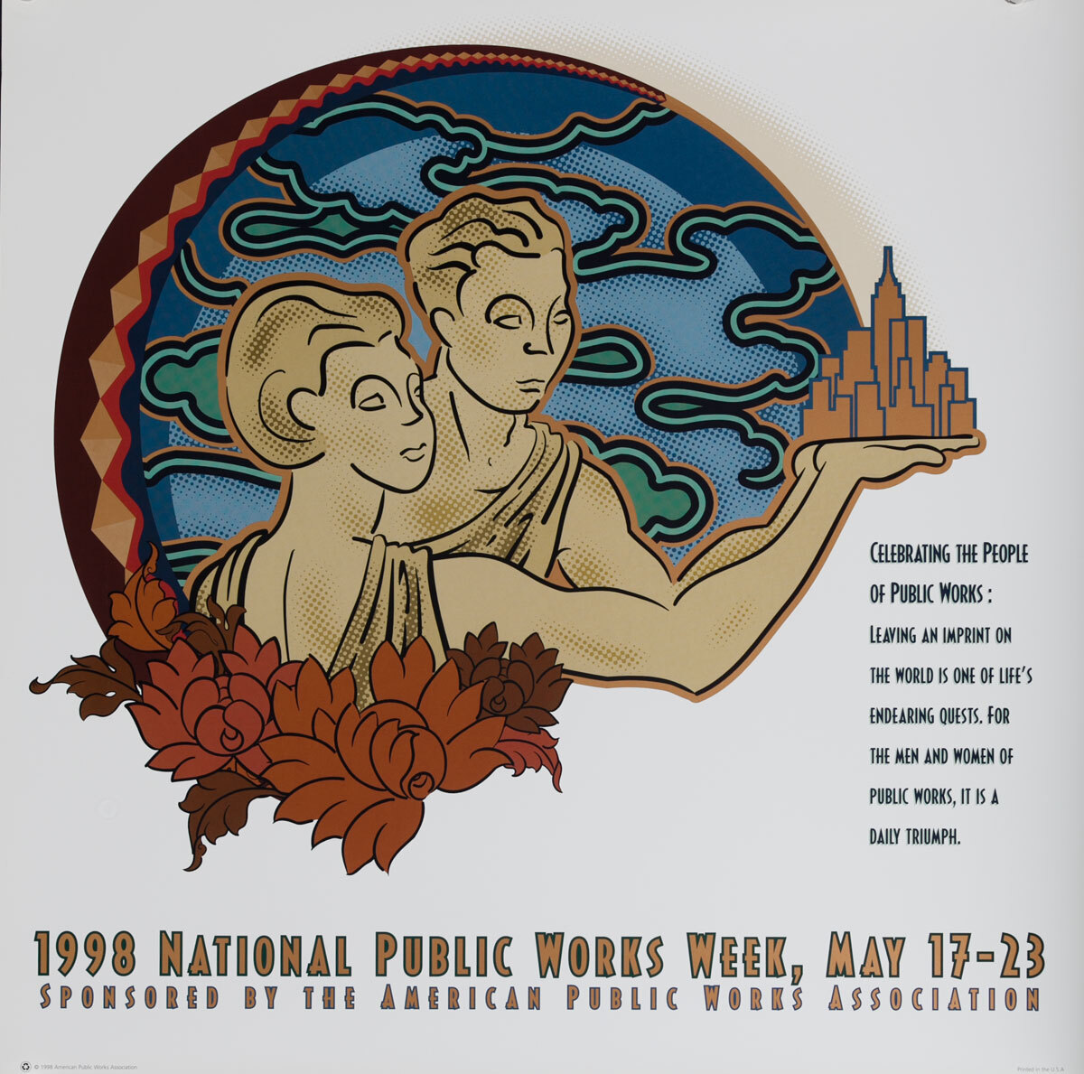 Original Public Works Week Poster, Celebrating the People of Public Works
