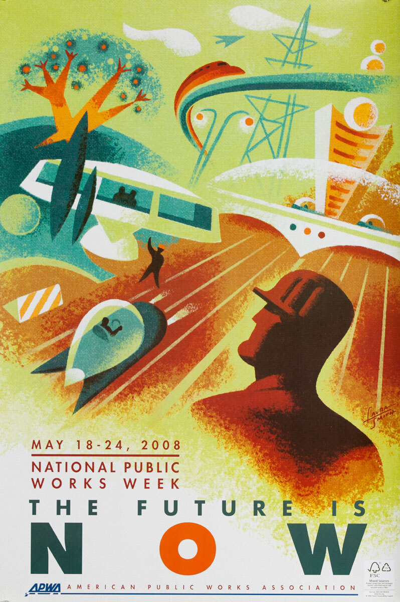 Original Public Works Week Poster, NOW