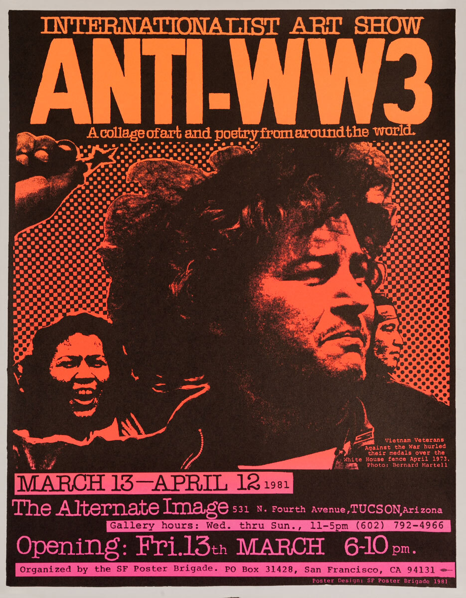 International Art Show, Anti WWI, Original San Francisco Poster Brigade Poster