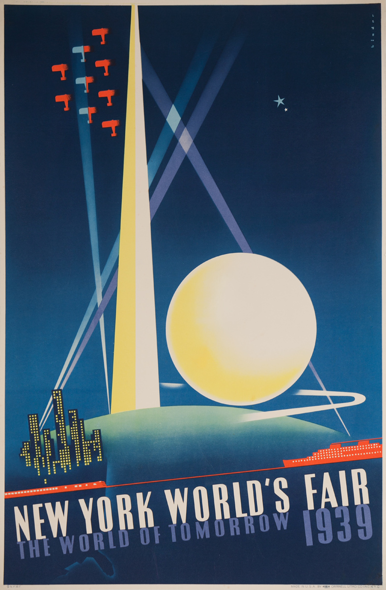Original 1939 New York World's Fair Poster Binder