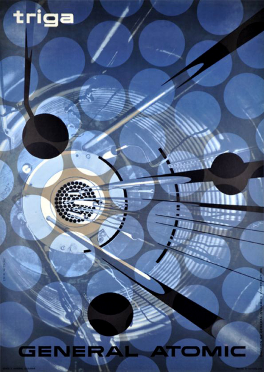 General Dynamics Original Corporate Relations Poster, General Atomic Triga