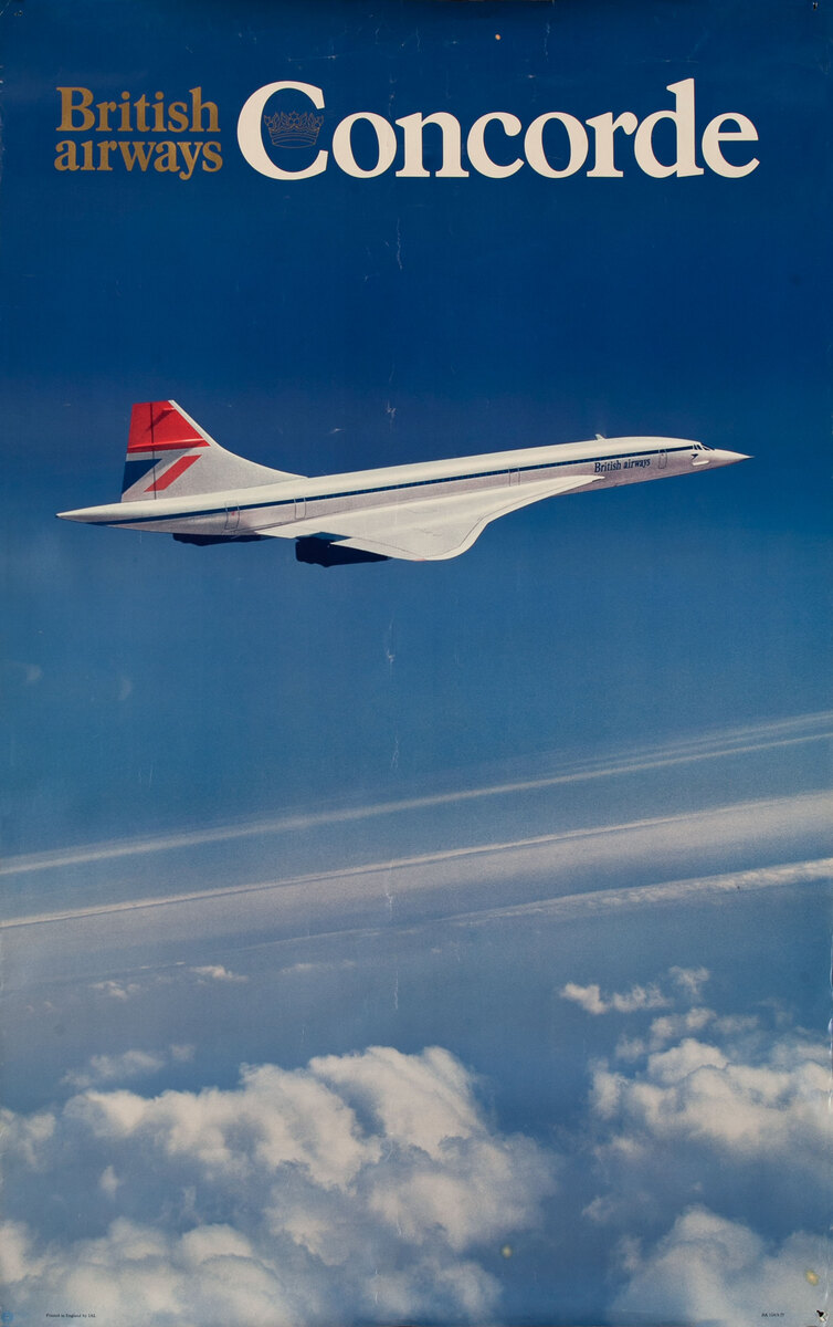 British Airways Concorde, Original Travel Poster