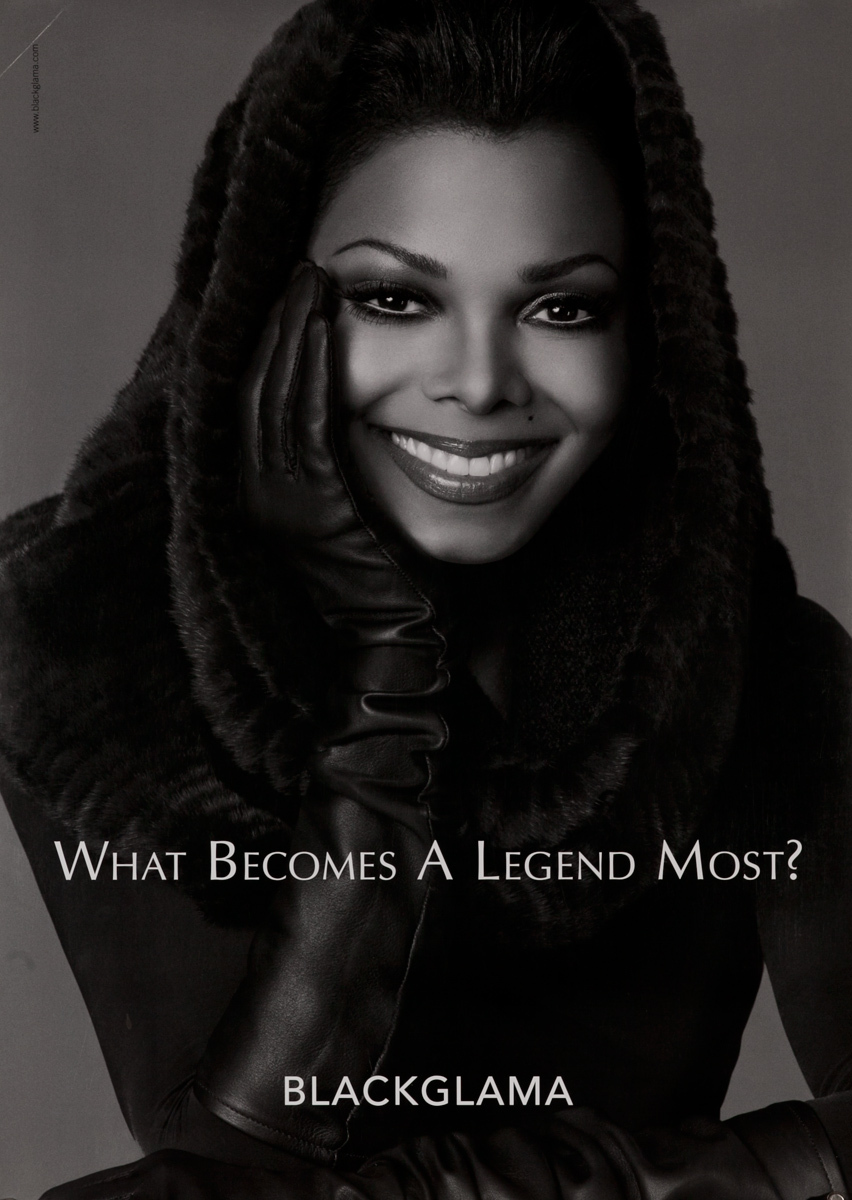 Blackglama Fur, What Becomes a Legend Most? Original Advertising Poster, Janet Jackson #3