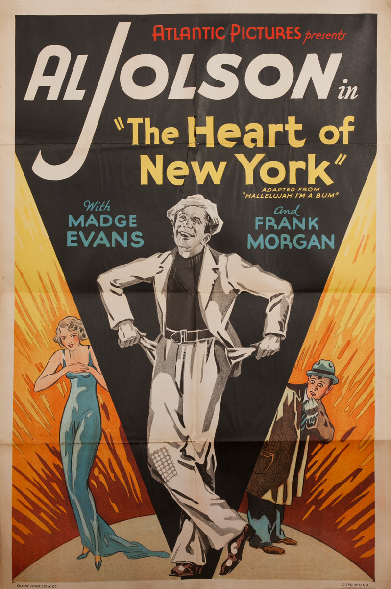 Atlantic Pictures, The Heart of New York, Original American Movie Poster