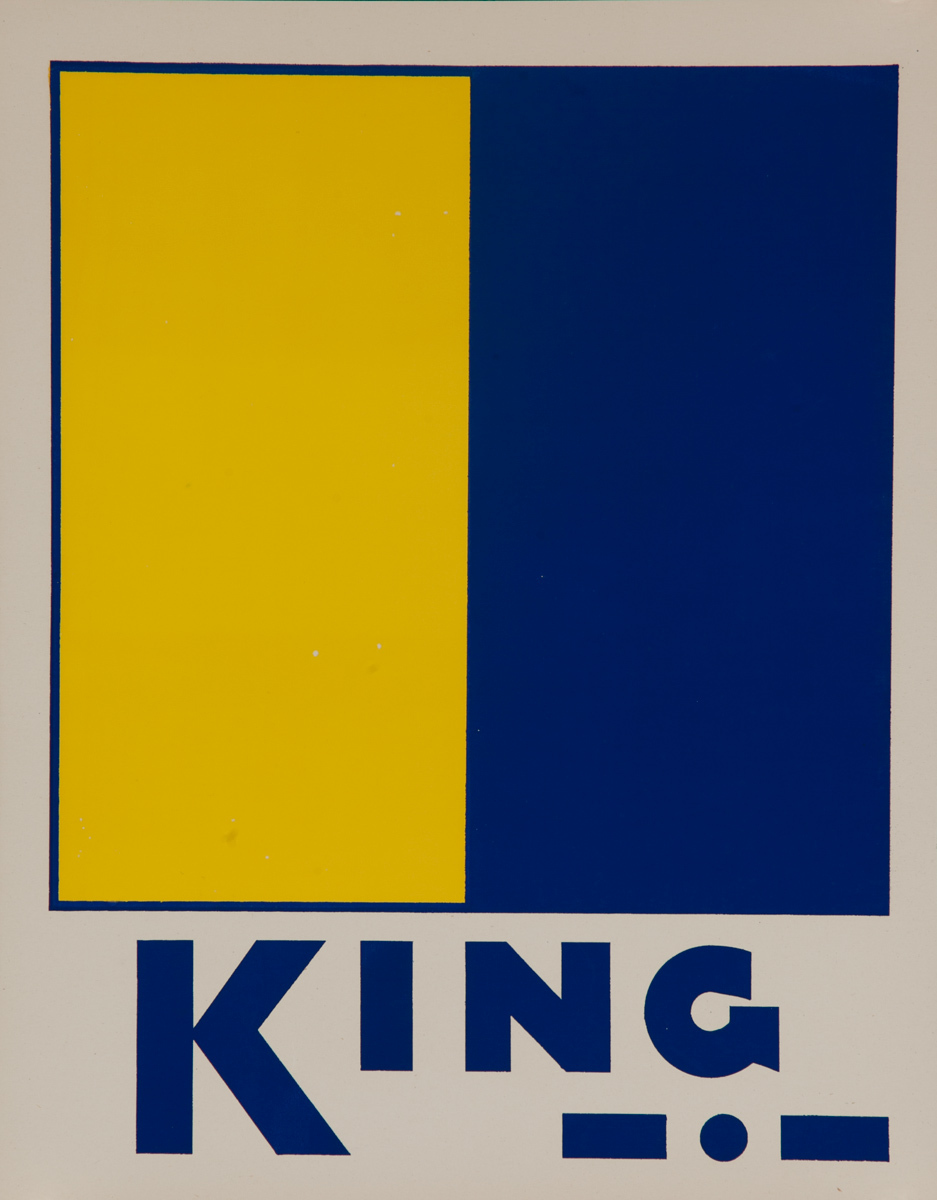 Original Naval Pennant Traning Chart Poster, Alphabet K