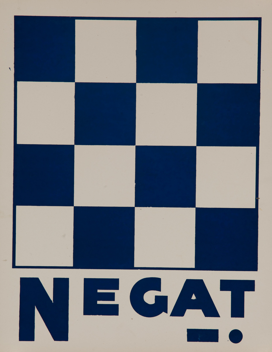 Original Naval Pennant Traning Chart Poster, Alphabet N