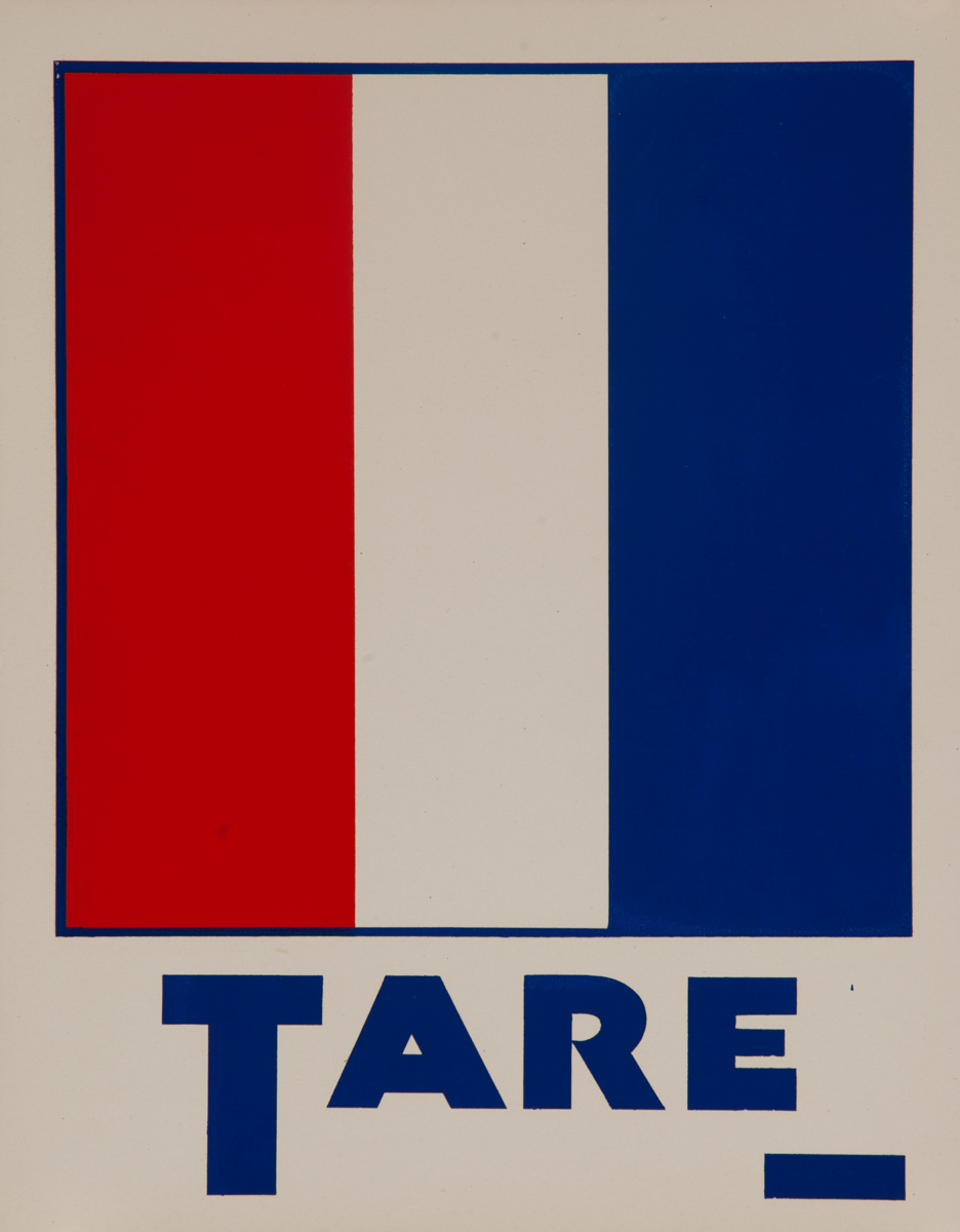 Original Naval Pennant Traning Chart Poster, Alphabet T