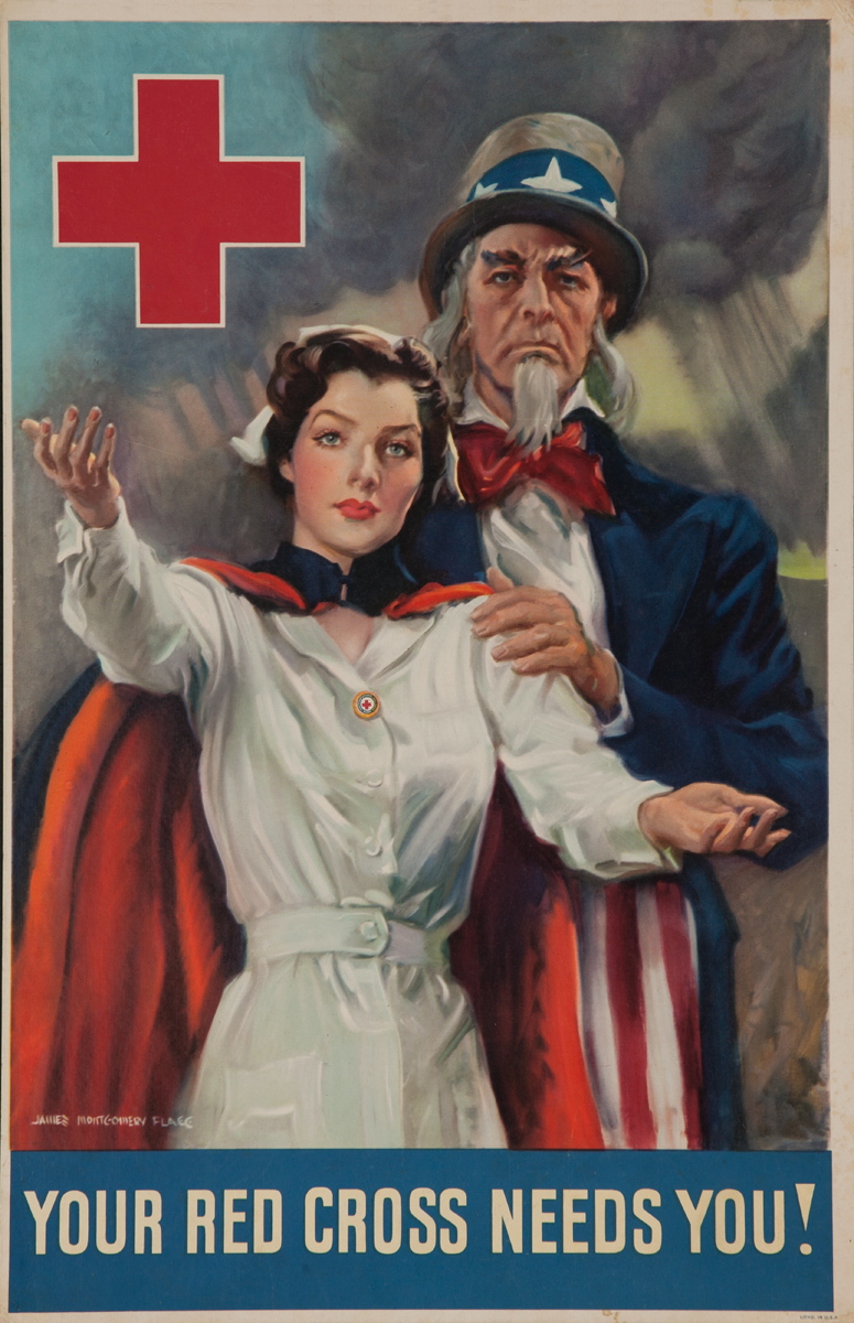 Your Red Cross Needs You!, Original American Red Cross Poster