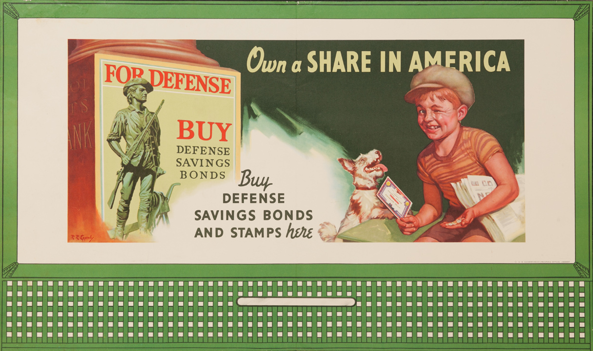 Own A Share in America, Original American WWII Poster