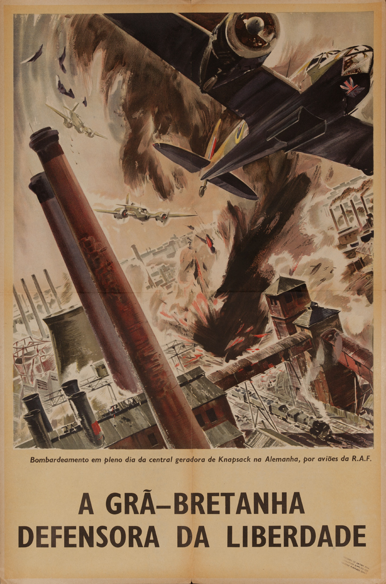A Gra - Bretanha Defensora da Liberdade, Great Britain, Defender of Liberty, Original British WWII Poster