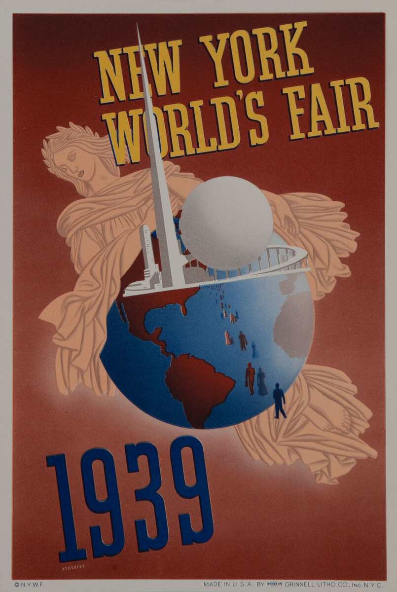 1939 World's Fair Poster Atherton 