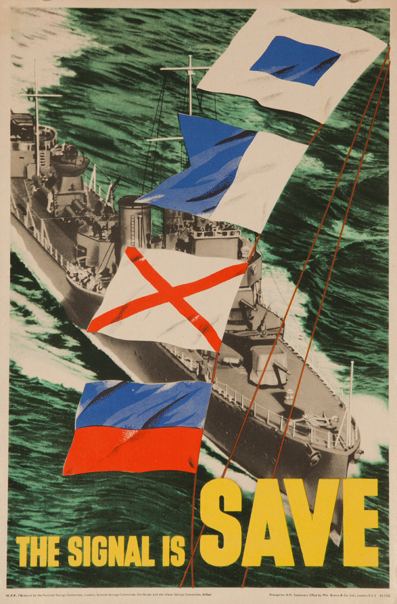 The Signal is Save, Original British WWII Poster