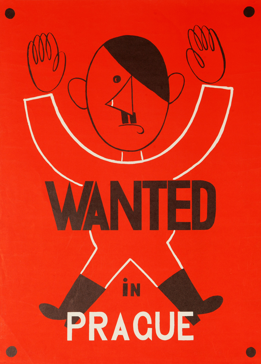 Wanted in Prague, Original American WWII Poster
