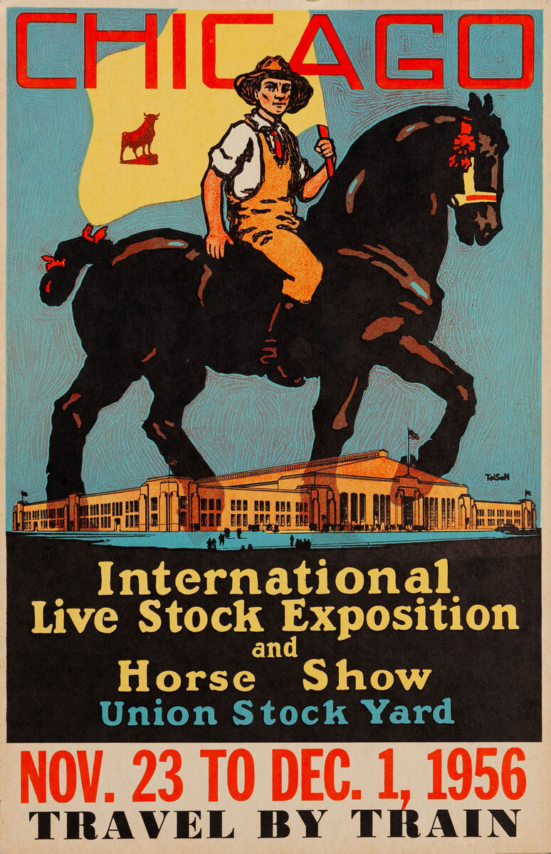 1927 Chicago International Live Stock Exposition Original Poster