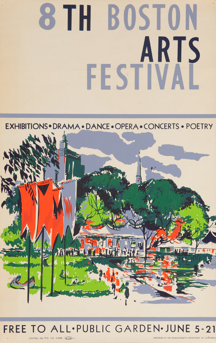 8th Boston Arts Festival Original Poster