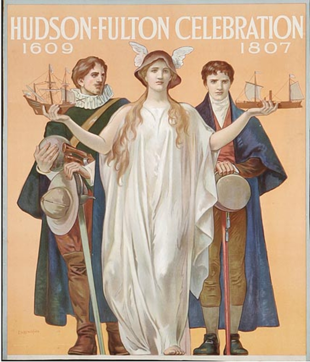 Hudson Fulton Celebration Original Advertising Poster