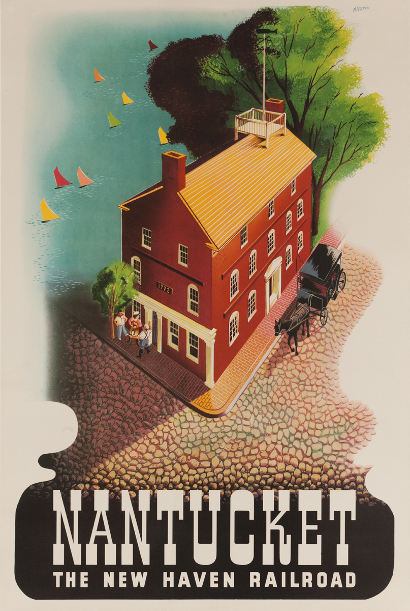 The New Haven Railroad Original Travel Poster Nantucket