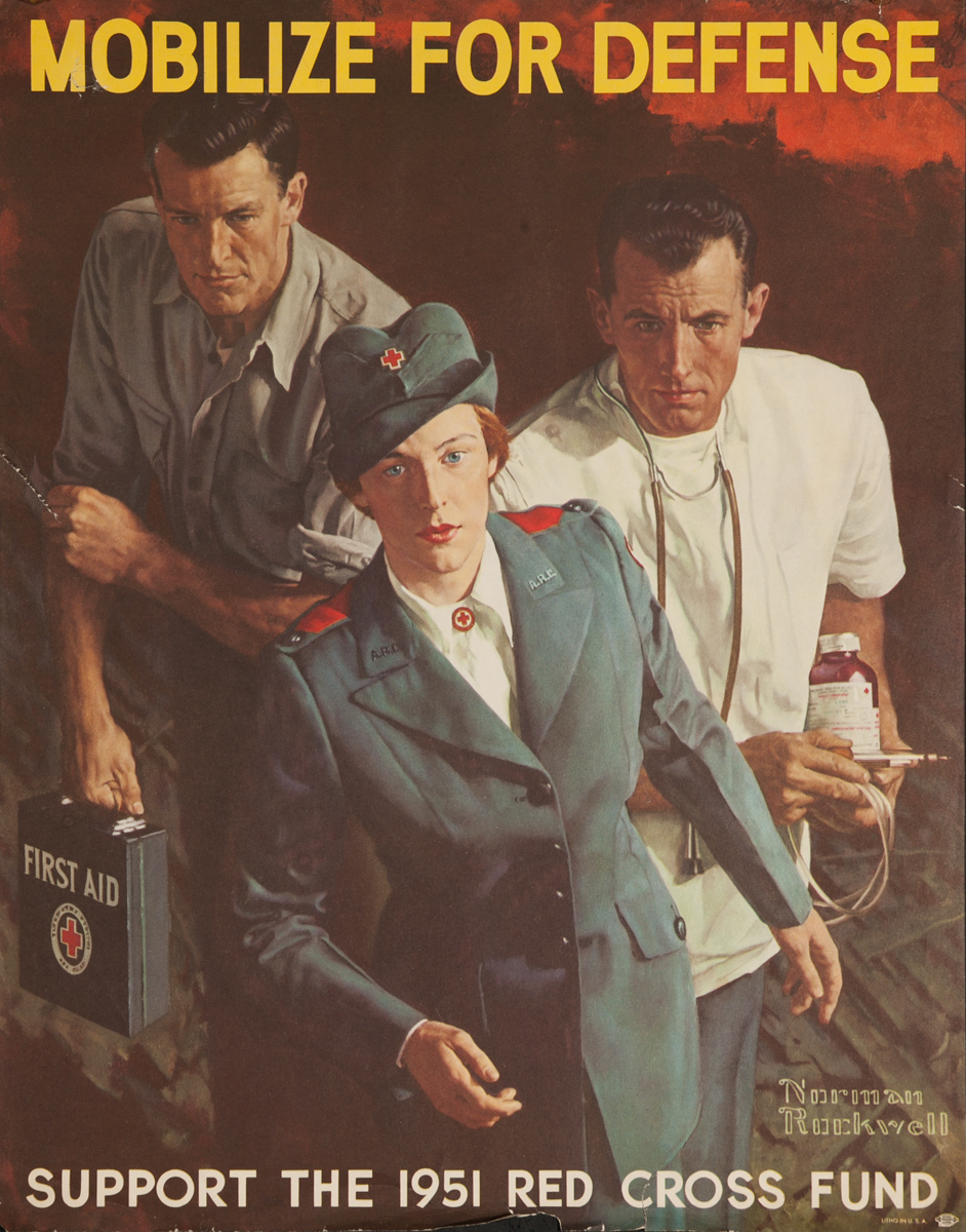Mobilize for Defense, Support the 1951 Red Cross Fund