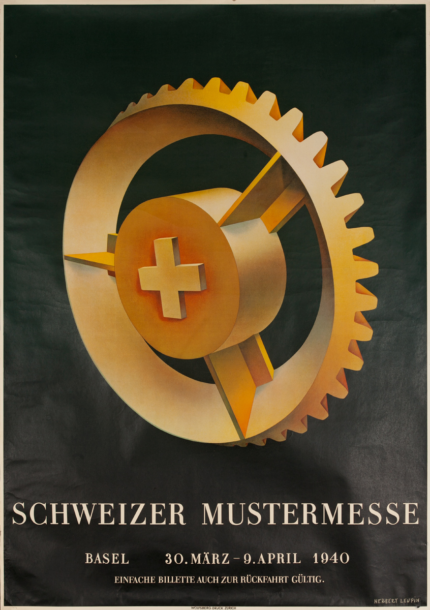 Schweizer Mustermesse, Basel Original Swiss Trade Show Poster