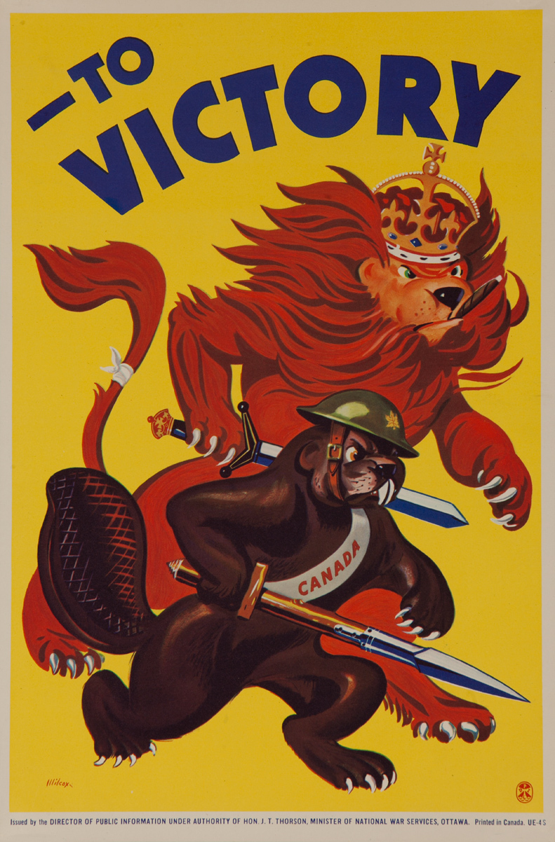 To Victory, Original Canadian WWII Poster