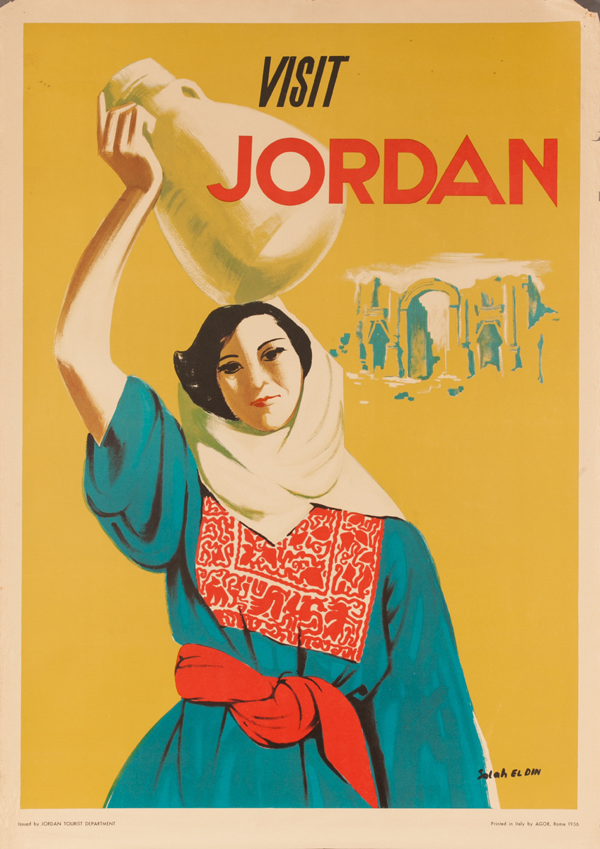 Visit Jordan, Woman with pot on her head