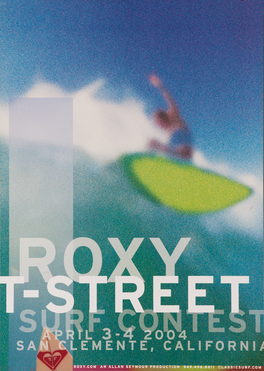Roxy T-Street San Clemente Women's Surfing Contest Poster