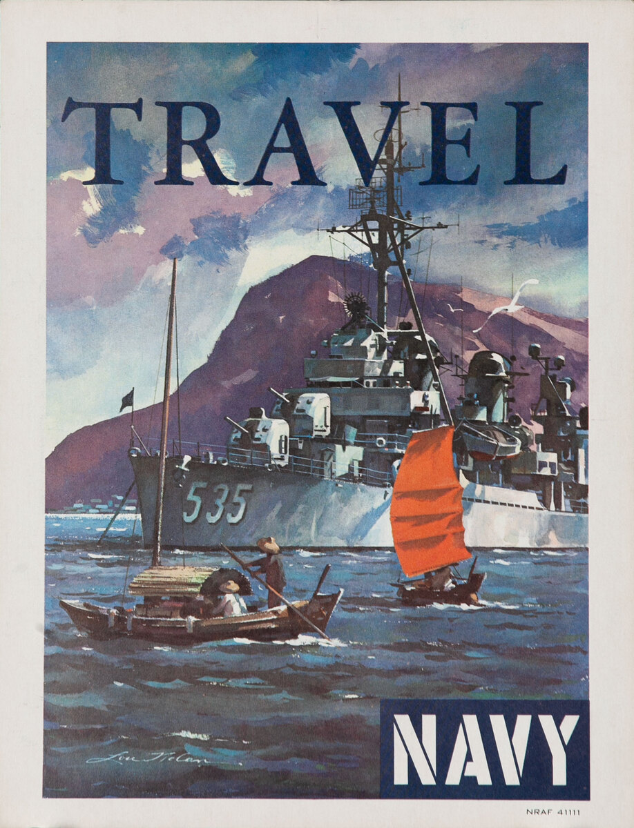 Travel, NAVY, Original American Recruiting Poster