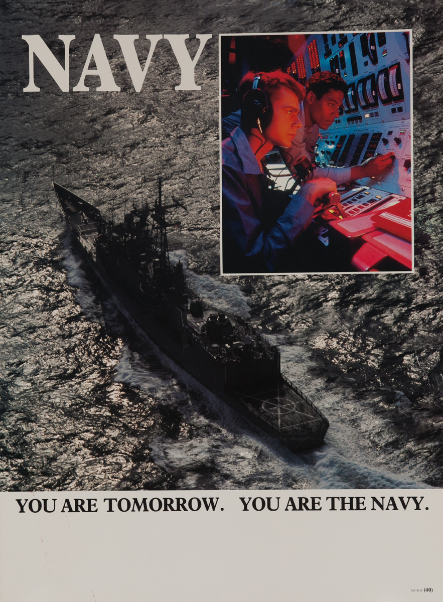 You are Tomorrow, You are Navy Original American Recruiting Poster