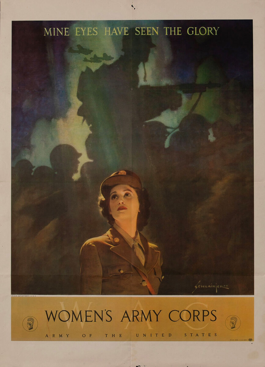 Women's Army Corps, Original WWII American Recruiting Poster
