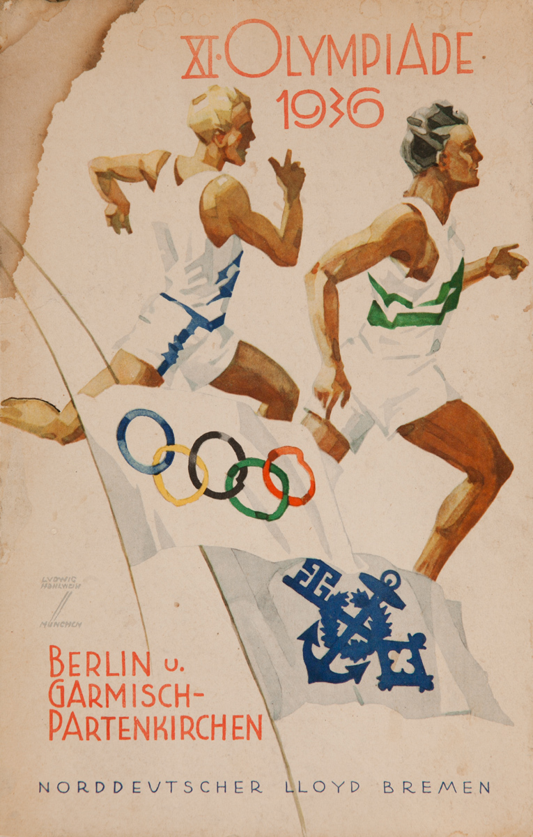 1936 Berlin Olympics Crusie Menu, Norddeutcher LLoyd Bremen