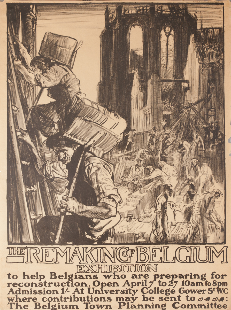 The Remaking of Belgium Exhibition Original WWI Poster