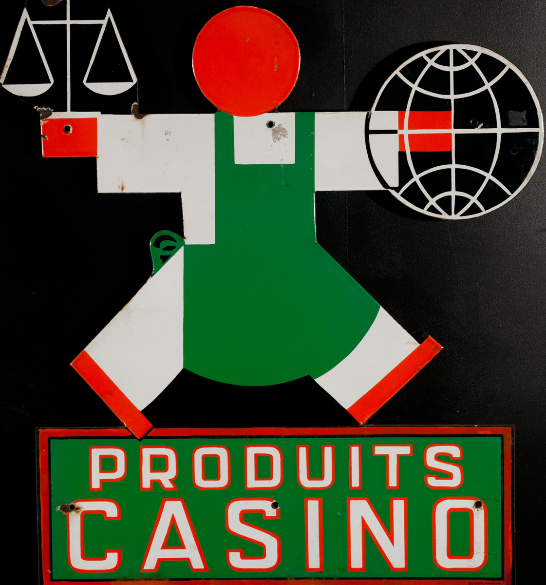 Produits Casino Original French Enamel Sign left