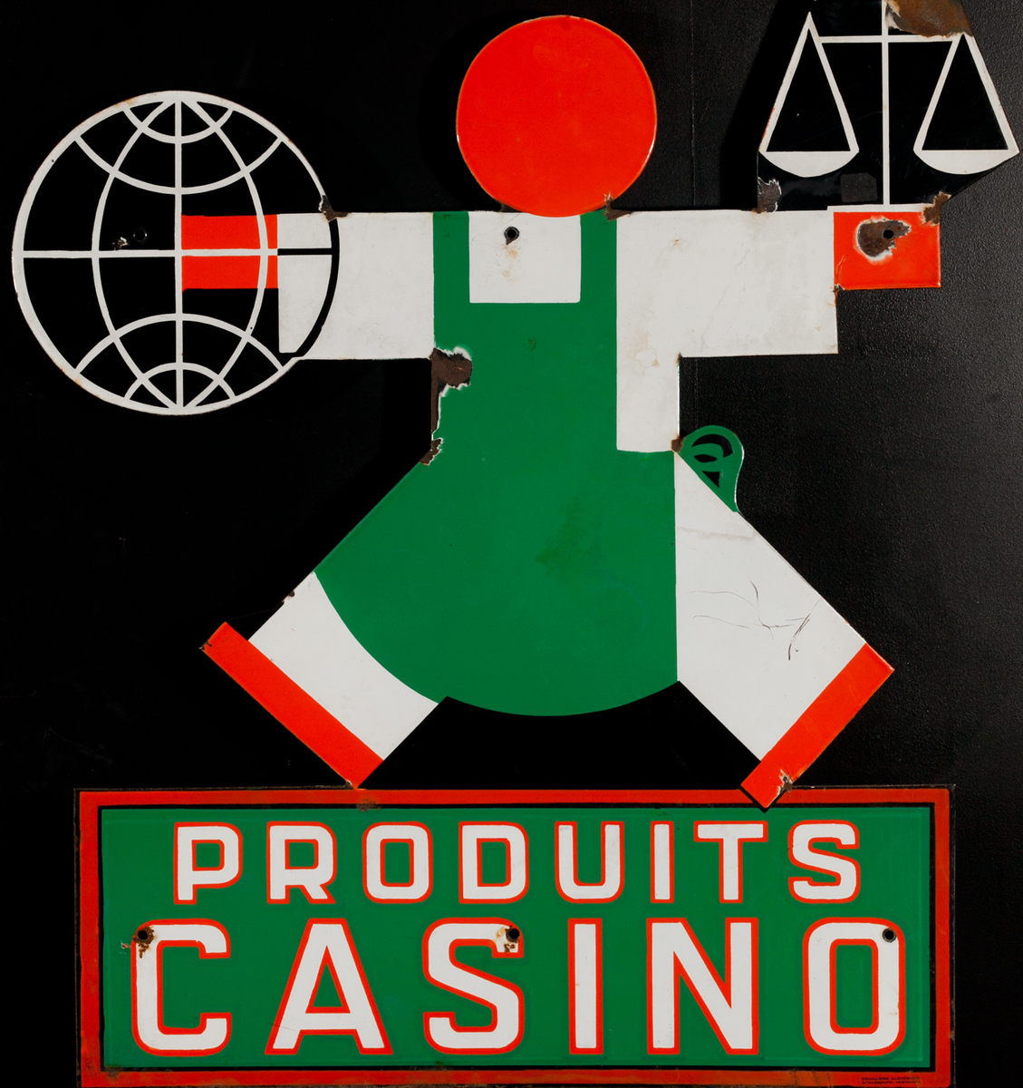 Produits Casino Original French Enamel Sign right