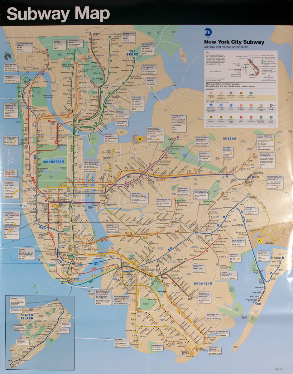 Original New York City Subway Map