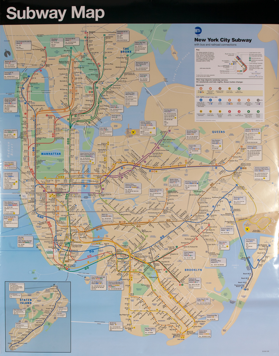 Original New York City Subway Map