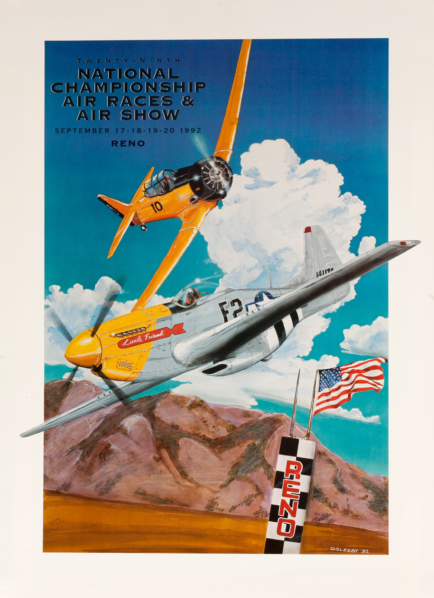 National Championship Air Races and Air Show 1992 Original Poster